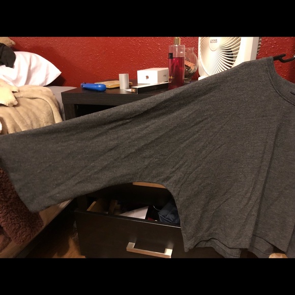 Woman’s gray obey Bell sleeve sweater - Picture 2 of 4